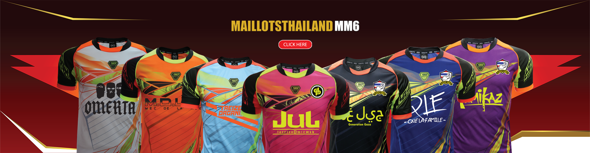 Maillots thailande 90Minute MM6