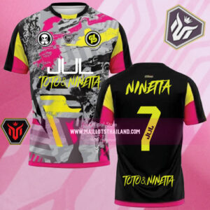 Maillots thailande 90Minutes MM10 Maillots NINETTA#7 Limited Edition (Noir)
