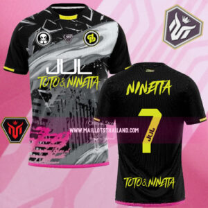 Maillots thailande 90Minutes MM9 Maillots NINETTA#7 Limited Edition (Noir)